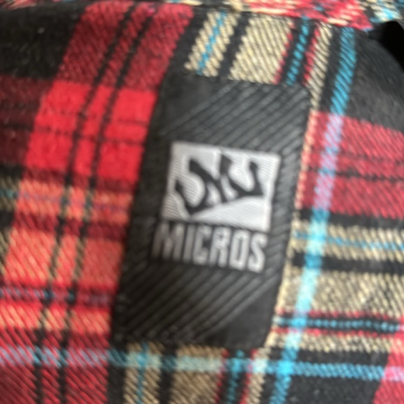 Micros brand,Flannel plaid button down shirt - Picture 4 of 4